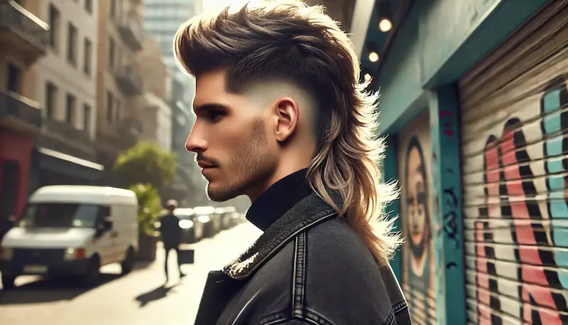 Asymmetrical Mullet Haircut