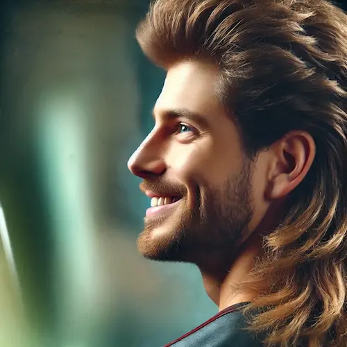 Wolf Cut Men: A Modern Take on Men’s Haircut Trends in 2024 4 Mullet Hairstyle