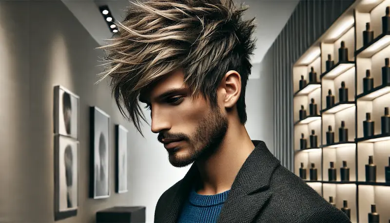 Wolf Cut Men: A Modern Take on Men’s Haircut Trends in 2024 5 Textured Wolf Cut for Men