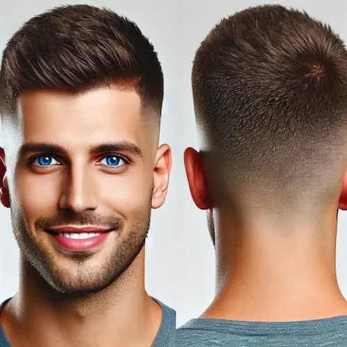 Burr Cut Buzz Cut for men