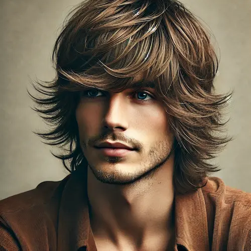 Classic Shag Hairstyle For Men