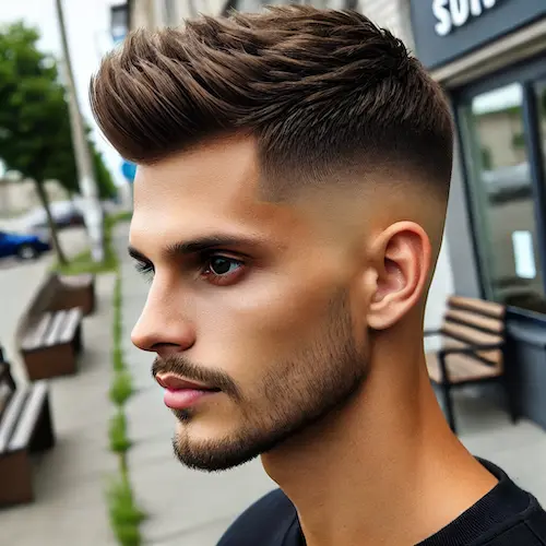High Taper Fade haircut for men