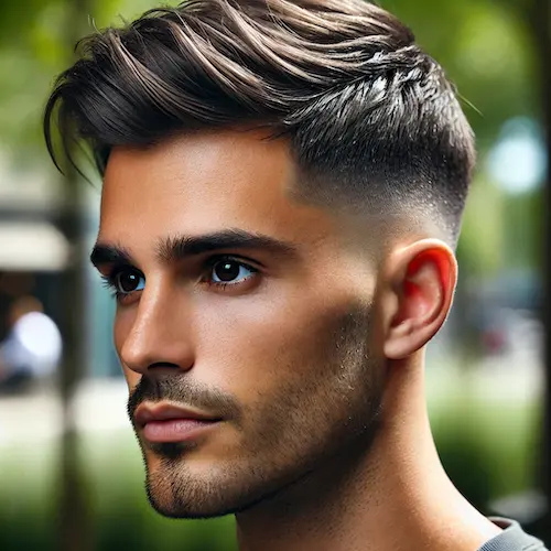Mid Taper Fade Haircut for men