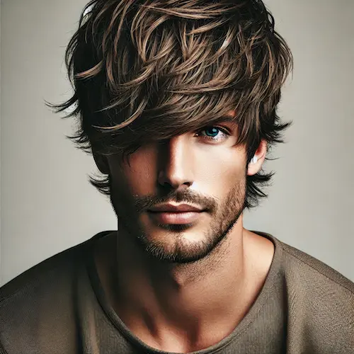 Modern Shag Hairstyle For Men