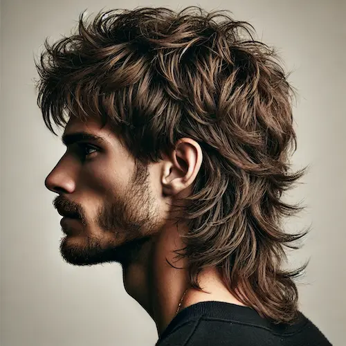 Mullet Shag Hairstyle For Men